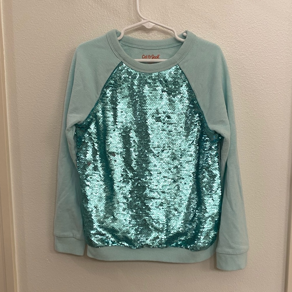 Girls Sequined Sweatshirt